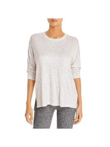 P.J. SALVAGE Intimates White Vented Hem Animal Print Sleep Shirt Pajama Top L - Picture 1 of 11