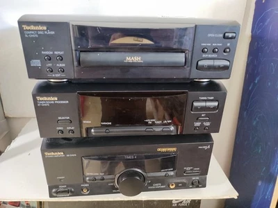 SYSTEME STEREO  TECHNICS  AMPLI SE + CD SL + TUNER ST  CH570 FONCTIONNE - Image 1 of 4