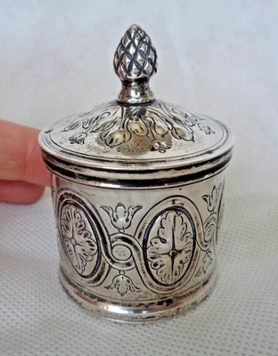 19TH CENTURY c1850 VENETIAN VENICE ITALY SOLID SILVER CANISTER / TEA CADDY? - Image 1 of 4
