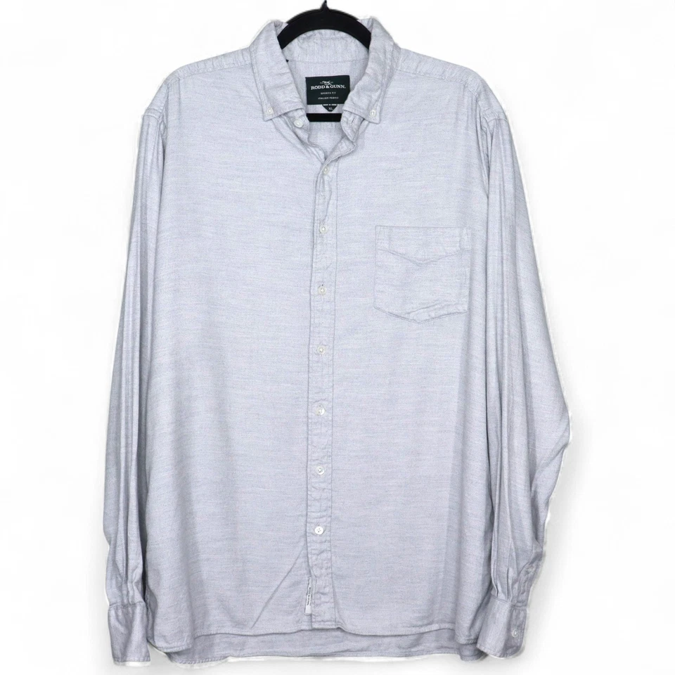 Camisa manga larga Rodd & Gunn Sports Fit abotonada tela italiana XL Foto 1 de 4