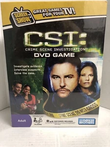 CSI Crime Scene Investigation DVD Game - Parker Brothers Adult New - Picture 1 of 3
