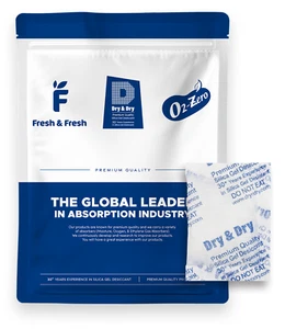 20 gram X 100 PK "Dry & Dry" High Quality Pure Reusable Silica Gel Desiccant - Picture 1 of 8
