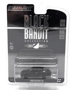 Greenlight 1:64 Datsun 510 1968 Black Bandit Collection Modellino auto metallo - Foto 1 di 1