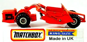 Matchbox KING SIZE No:6 Articulated ALLIS-CHALMERS MOTOR GRADER w Working Bucket - Picture 1 of 19