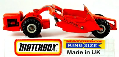 Matchbox KING SIZE No:6 Articulated ALLIS-CHALMERS MOTOR GRADER w Working Bucket - Image 1 of 4