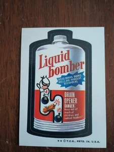 1974 Topps Wacky Packages (4th Series) (Liquid Bomber) (NM-MT) - Picture 1 of 2