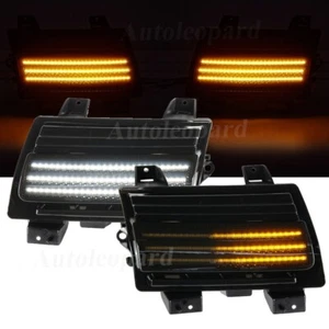 LED Front Fenders Lights Sequential Turn Signal DRL for Jeep Wrangler JL 2018-22 - Picture 1 of 12
