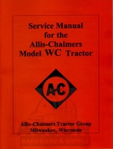Manual de servicio de reparación de tractores de inodoro ALLIS CHALMERS - Imagen 1 de 1