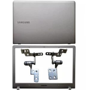 Samsung NP510R5E NP470R5E Plateado LCD Cubierta Trasera Bisel Frontal Bisagra - Imagen 1 de 4