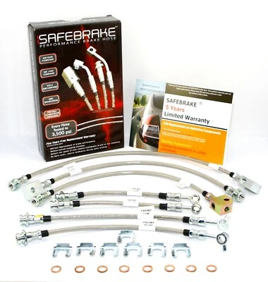 PATROL GU Y61 3.0TD (ABS, 3 INCH LIFT) 2000-2016 - SAFEBRAKE Performance Hoses - Image 1 of 4