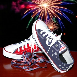 Converse Custom Chuck All Star Tennisschuhe rot weiß blau patriotisch Damen 8,5 - Bild 1 von 9