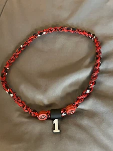 ARKANSAS RAZORBACKS Red 22" KJ JEFFERSON #1 Double Rope NECKLACE NEW! FREE SHIP! - Picture 1 of 1