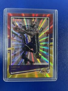 Lebron James 2020-21 Panini Donruss T-mall Asia Red Gold Laser SSP