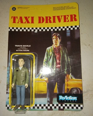 Taxi Driver Travis Bickle Action Figure - New, Sealed -reaction- unpunched - Image 1 of 2