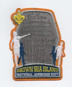 2017 National Jamboree "Brown Sea Island" Exhibit Patch, Mint! - Picture 1 of 1