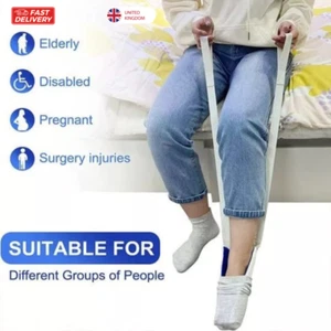 Sock Aid Helper Easy On Off Device for Elderly Seniors Pregnant Disabled - Picture 1 of 6