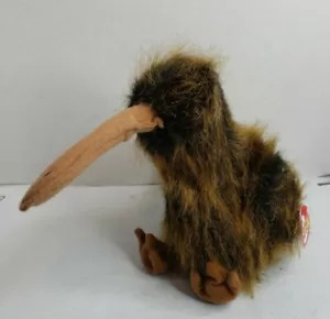 TY BEAK The Kiwi Bird Beanie Buddy Baby 9" (1998) (Ritirato) Soft Fuzzy Bird - Foto 1 di 10