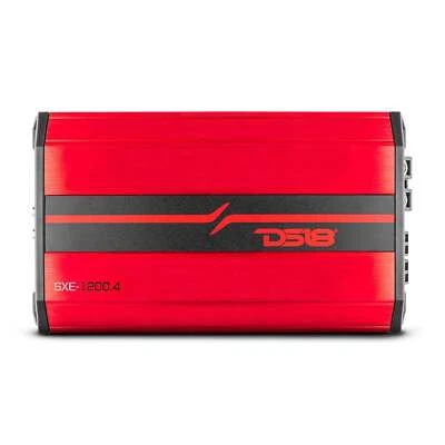 DS18 SXE-1200.4 Car Amplifier Class A/B 4-Channel Full-Range - Compact Size Amp - Image 1 of 4