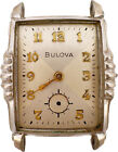 Montre-bracelet mécanique homme vintage Bulova President 21Jewel 10BM avec cadran en verre horaire