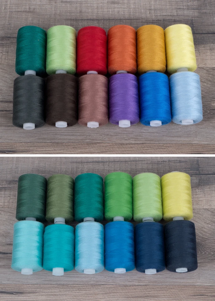 12 x 914m Nähgarn-Set 10968m Auswahl Stärke 100 Sortiment Allesnäher 0,09€/100m - Bild 1 von 1