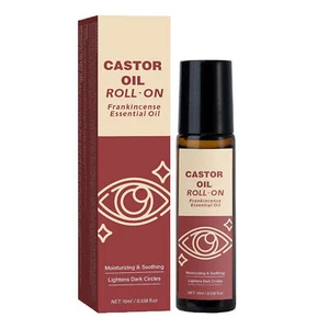 100% Organic Castor Oil Roll On For Eyebrows, Lips, Under Eyes, Eyelashes - Picture 1 of 12