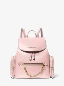 NWT MICHAEL KORS JET SET MEDIUM BACKPACK POWER BLUSH ROSE LEATHER TRAVEL BAG - Picture 1 of 4