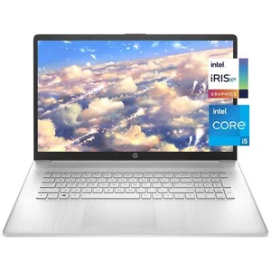 New HP 17.3" FHD Laptop, Intel Core i5-1135G7 Processor, Windows 11 ,Silver - Picture 1 of 5