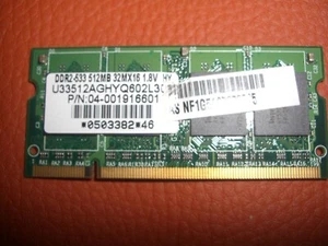 RAM SO-DIMM  marca HYNIX 512mb ddr2-533   32MX16   1,8v   per notebook   - Foto 1 di 2