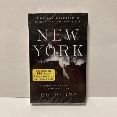 New York, Musical Selections From The Soundtrack Ric Burns Promo Cassette, RARE - Image 1 of 4