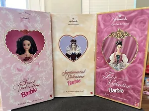 Barbie Be My Valentine Collector Series Hallmark - Lot Of 3: 1995/1996/1997 NIB - Picture 1 of 19