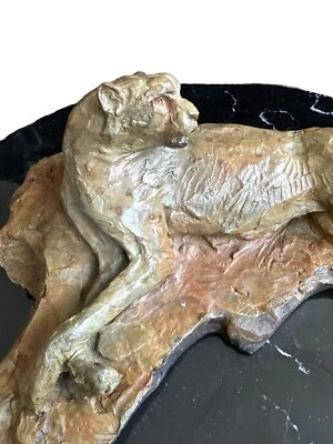 Richard MacDonald escultura de bronce guepardo estudio reclinable 35/250 Foto 1 de 4