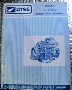 ATSG Transmission Service MANUAL Techtran Honda 3 Speed Automatic FREE SHIPPING - Picture 1 of 6