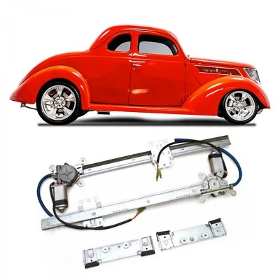 2 Door 12V Power Window Conversion Kit for 1937 Ford Coupe Club Standard Deluxe - Imagem 1 de 4