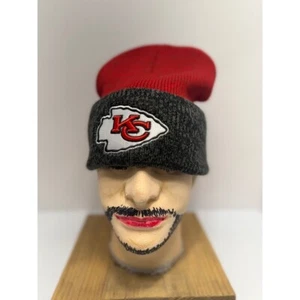 Cappello invernale con polsini 47 marchi Kansas City Chiefs berretto in maglia berretto - Foto 1 di 7