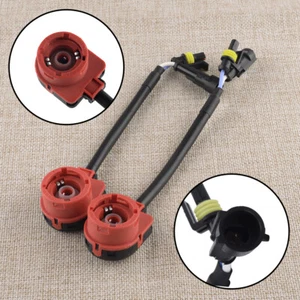 2x D2 D2S D2R D2C HID Xenon Bulb Adapters Wire Harness Connector Cable Socket uo - Picture 1 of 6