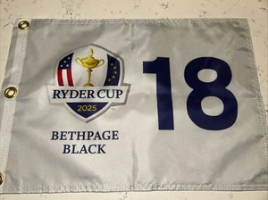 2025 RYDER CUP BETHPAGE BLACK PGA TOUR TORREY PINES PIN FLAG WITH GROMMETS - Picture 1 of 2