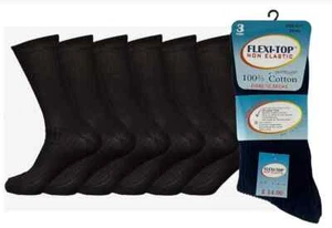 3/6 pares de calcetines sueltos súper suaves para diabéticos para hombre - Imagen 1 de 9