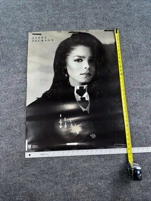 Janet Jackson 1989 A&M Records Promo Poster 21x29 Vintage Original Rare - Image 1 of 4