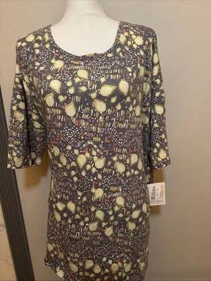 Women's XXL LuLaRoe Irma T Shirt High-Low Tunic Size 2XL Plus Size Cotton Blend - Image 1 of 4
