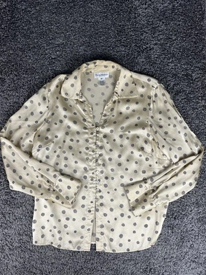 Vintage 80’s Rena Rowan 100% Silk Blouse Women’s Size 16 - Image 1 of 4