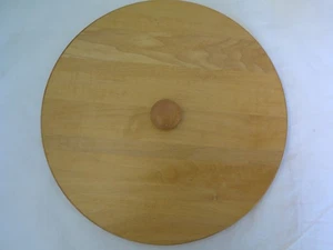 Longaberger 12-3/4" Round Wood Basket Lid w/Knob - Picture 1 of 4