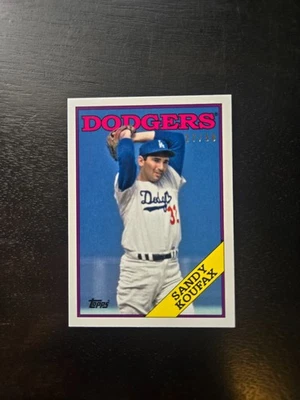 2020 Topps Transcendent VIP Party Through The Years Sandy Koufax 1988 #/50 - Image 1 of 2