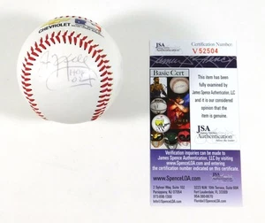 Chevrolet de béisbol firmado por Jim Kelly con inscripción HOF 02 JSA automático DA027833 - Imagen 1 de 4