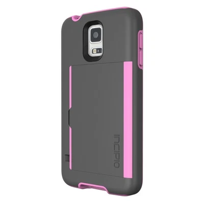 Incipio Stowaway for Samsung Galaxy S5 - Gray/Light Pink - Image 1 of 4