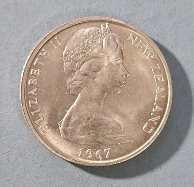 1967 New Zealand 20 cents , KM-36 Coin  - Image 1 of 2