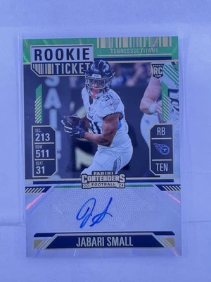 2024 Panini Contenders - Rookie Ticket Jabari Small #201 (AU, RC) - Image 1 of 2