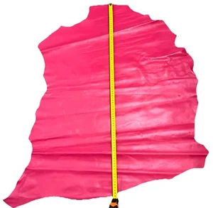 Lederhaut Pink Echtleder Lammleder Echt Leder 86x72 Cm - Bild 1 von 2