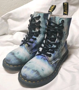 Dr. Martens 1460 Pascal Boot Unisex - Blue Tie Dye Size 5 (36) - Picture 1 of 6
