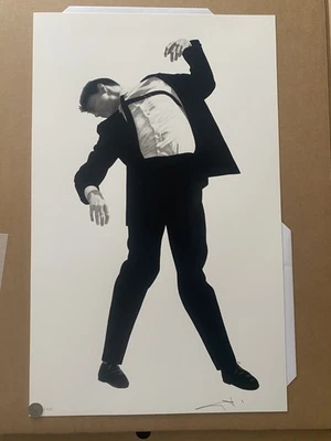 Robert Longo | Sin título (Eric, de la serie “Hombres en las ciudades”) firmado a mano Foto 1 de 4