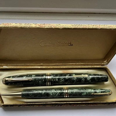 CONWAY STEWART  58 14 CT   NIB FOUNTAIN PEN/PENCIL SET BOXED  SERVICED SUPERB - Image 1 of 4